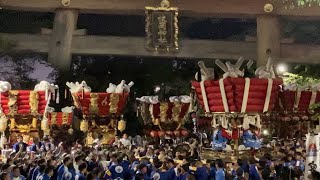 2022年 枚岡秋郷祭 宵宮 全町中垣 令和4年