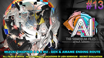 Ai Somnium Files 2 nivarnA walkthrough #13 - Mizuki chapter 4 & 5 M2 - Gen & Amame end route
