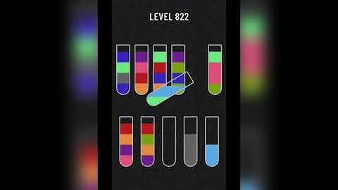 Water sort puzzle level 822