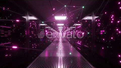 Digital Information Travels Through Fiber Optic Cables | Motion Graphics - Envato elements