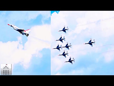 USAF Thunderbirds WOW Crowd at 2024 Charleston Airshow