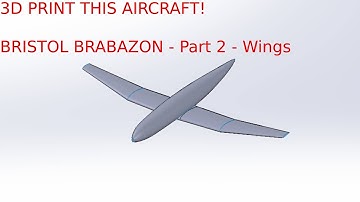 Full Walk-through. Design and 3D Print Bristol Brabazon - Wings (Part 2)