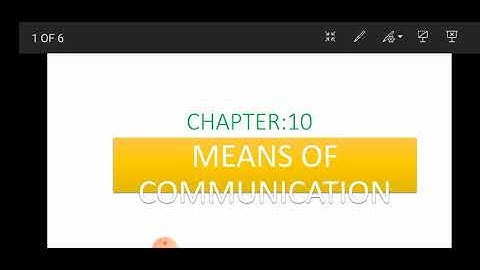 Class 2nd EVS Chapter - 10 (Means of Communication)