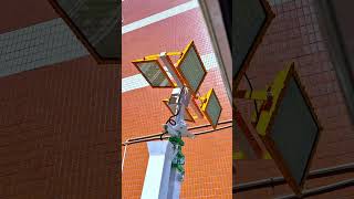 Solar Lighting Tower:hybrid power/lifting pole can be raised up to 6m