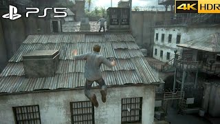 (PS5) Uncharted 4 Prison Escape Scene | The most ICONIC Mission in Uncharted EVER [4K HDR]