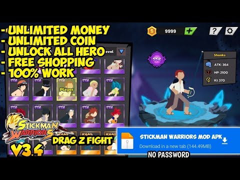 Stickman Warriors Super Dragon Shadow Fight v1.6.7 MOD APK (Unlimited  Money) in 2023