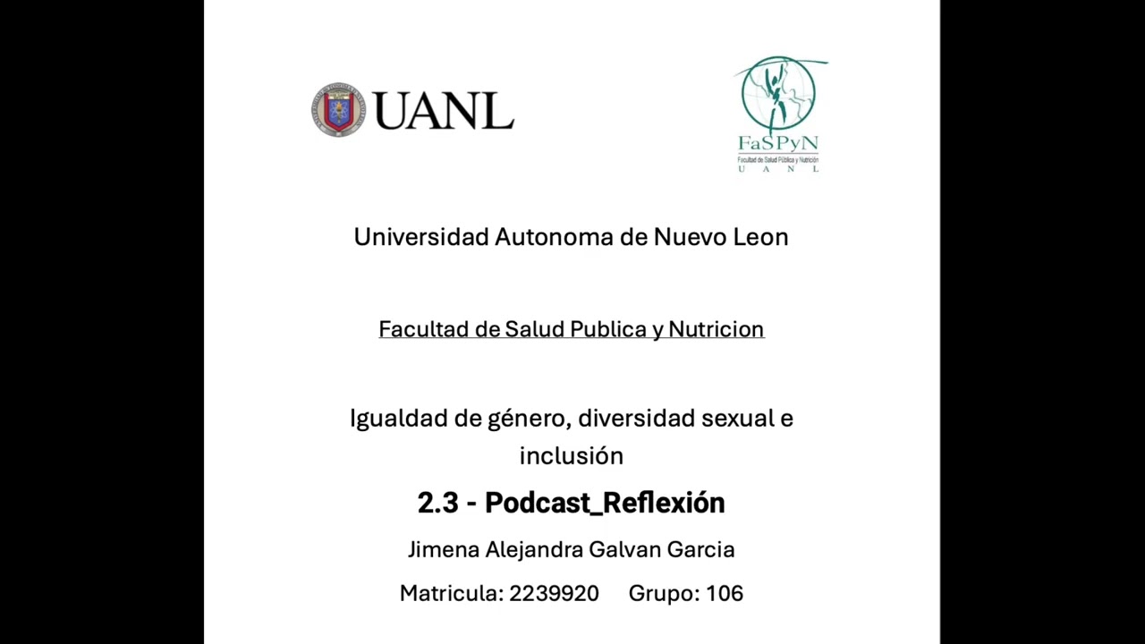 Igualdad de género, diversidad sexual e inclusión - 2.3 - Podcast_Reflexión