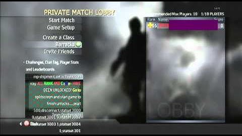 unlock all lobby (cod4)
