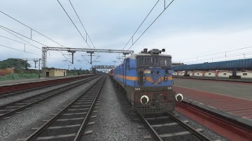 WDM3D to WAP7 LOCOMOTIVE CHANGE | BUMPY RAILROAD | Train Simulator |Railworks 3 Railfans
