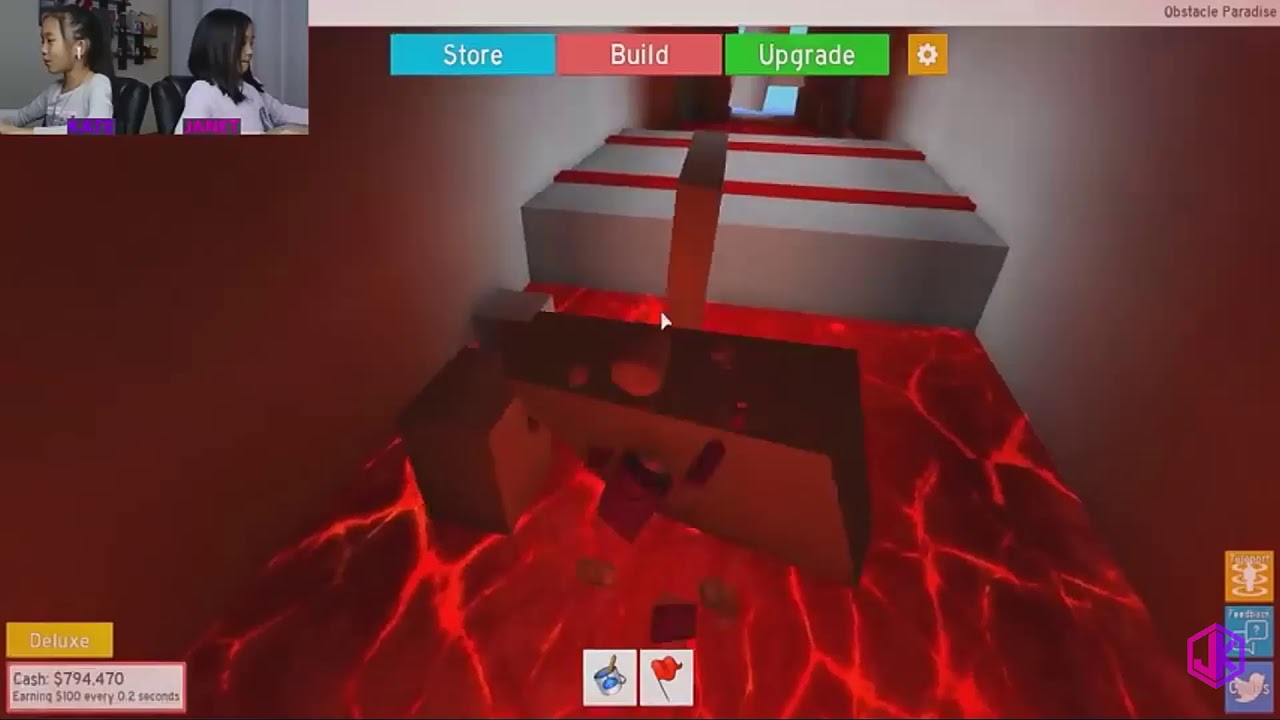 Kate and janet making there own obby in roblox staytund - YouTube