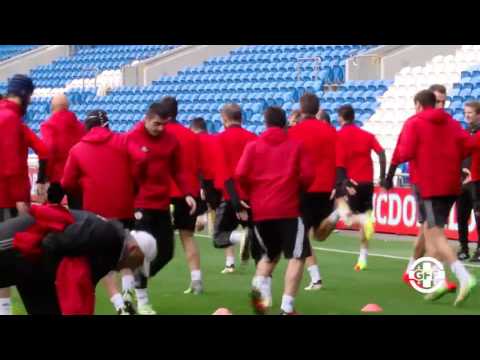 საქართველოს ნაკრების ვარჯიში კარდიფ სითის სტადიონზე