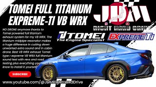 @JDMRightHandDrive --- Subaru VB WRX  TOMEI Expreme-Ti Type-R Full Titanium Muffler #wrx #subaru
