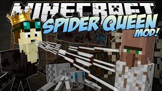 Minecraft | SPIDER QUEEN MOD! (Rule Over a Spider Army!) | Mod Showcase