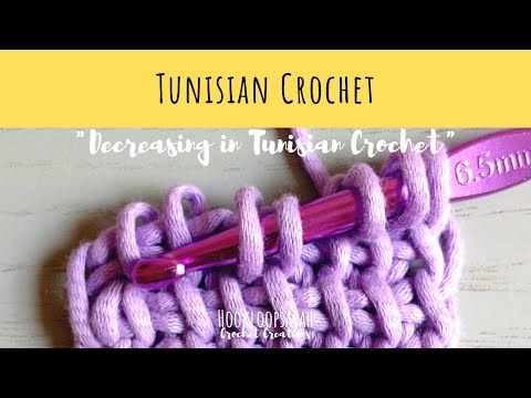 Decreasing in Tunisian Crochet - TUNISIAN CROCHET SCHOOL