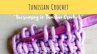 Decreasing in Tunisian Crochet - TUNISIAN CROCHET SCHOOL