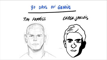 What would it look like if it were easy? — Sketchnotes of Tim Ferriss & Chase Jarvis interview