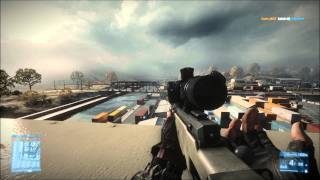 BF3 L96 sniper rifle gameplay on Noshahr Canals