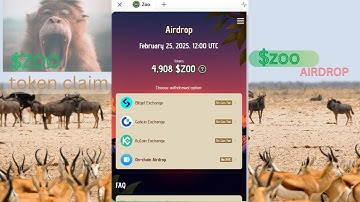 How to claim $ZOO token on Kucoin,Bitget,Gate.io and ON chain | Zoo Listing date | #zoo