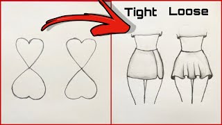 Tight with Loose Skirt Drawing || Etek çizimi ? art artwork drawing abitbozdal