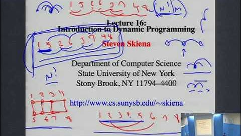 CSE373 2012 - Lecture 19 - Introduction to Dynamic Programming [with louder audio]