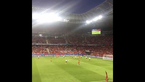 ESPAÑA vs Turquía. GOL DE Morata. (1-0).