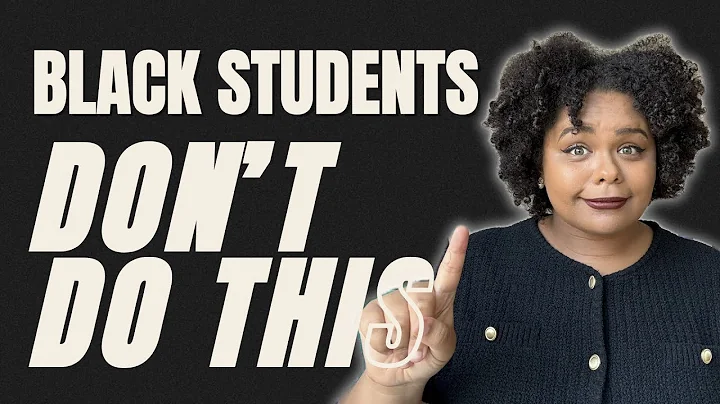 extracurricular activities that colleges DON'T want to see from Black students