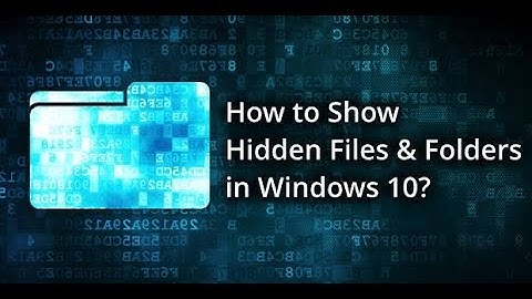 View Hidden Files And Folders in Windows 10 ( Urdu )