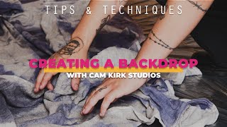 HOW TO Create a DIY Custom Portrait Backdrop with Cam Kirk Studios!