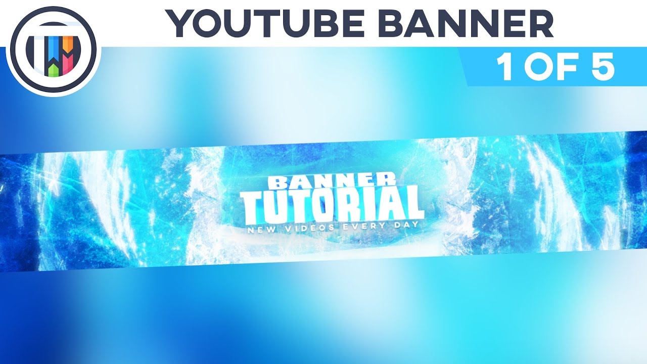 Youtube Banner Tutorial How To Create An Ice Style Banner Creating The Logo In Blender 1 5 Youtube