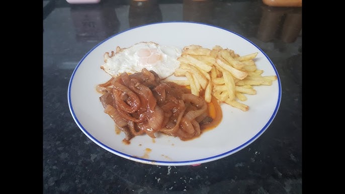 Receita de fígado de vitela frito de cebolada com grelos e batata by  necasdevaladares 