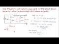 Numerical On Thevenin S Theorem And Norton S Theorem Numerical On Thevenin S Theorem And Norton S Theorem