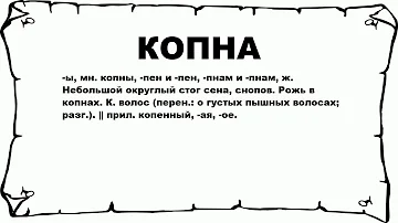 КОПНА - что это такое? значение и описание