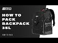 How to pack  35l backpack pro  scicon sports