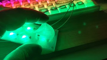 Analog Keyboard Unit lighting all wired up to the forthcoming macro pad