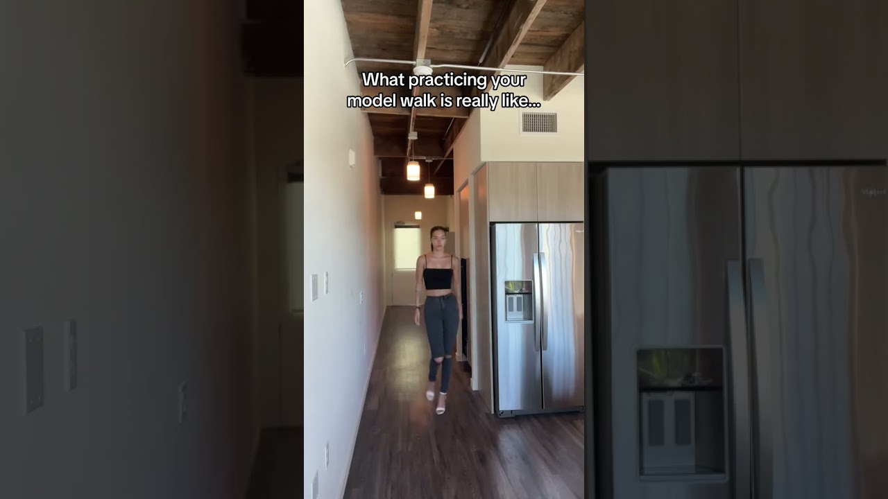 what practicing your model walk is really like 