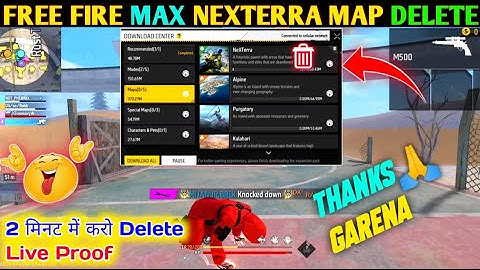 Finally Nexterra Map Delete 😍 | Nexterra Map Delete Kaise Kare | Cs Rank Nexterra Map Problem Solve