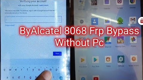 How To Bypass Frp Alcatel 8068 Wi-Fi Tab Frp Bypass without pc