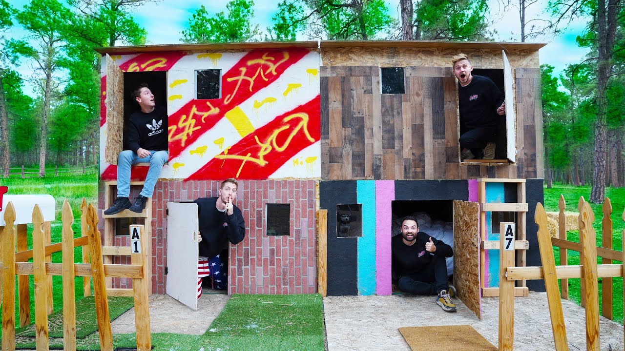 OVERNIGHT CHALLENGE IN MICRO FORTS! *TINY APARTMENTS* YouTube