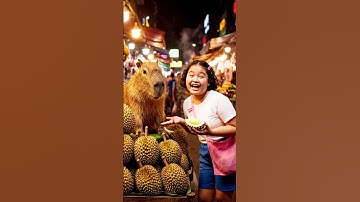Nhàn đòi dẹp tiệm sầu riêng của Capy #capybara