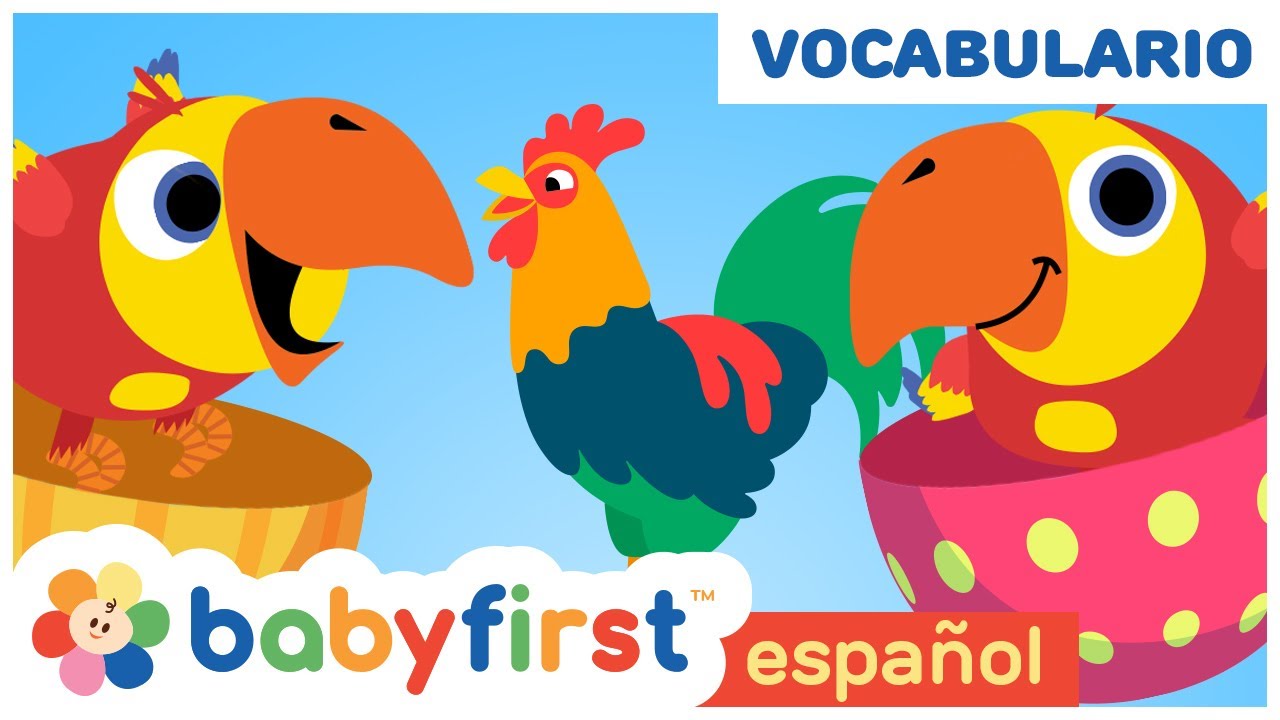 Aprende Animales con Larry Huevos Sorpresa | Nuevas palabras para niños | BabyFirst TV Español