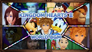 【作業用BGM】 KINGDOM HEARTS 2 全ワールドBGM 【キングダムハーツ】