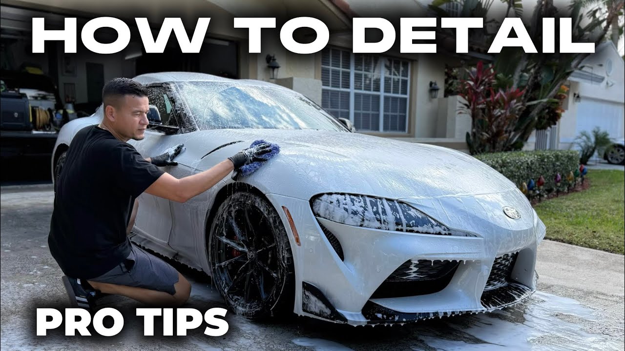 How to Professionally WASH & CLEAN a DIRTY Car - Toyota SUPRA Detail