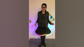 Neopixel skirt coded with MicroBit