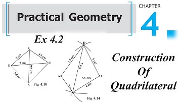 Chapter 4 Practical Geometry || Exercise 4.2 & Basic || Class 8 Maths RBSE CBSE NCERT