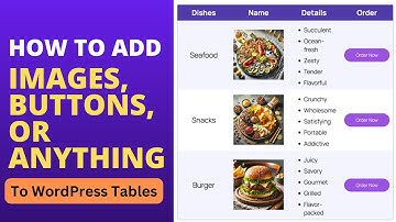 How to Add Images, Buttons, or Anything to WordPress Tables Easily | Tableberg Tutorial