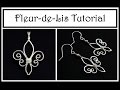 Jewelry Tutorial : How to Make Fleur de Lis Pendant or Earrings : Wire Wrapped Beginner Project