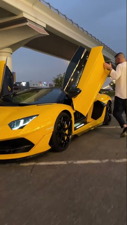 Yellow Lamborghini Aventador SVJ | Lambo | Greece Monkey | Supercars of India