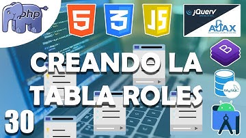 30 – CREANDO la TABLA ROLES para los USUARIOS con BASE de DATOS (👨💻PHP y MYSQL💻)