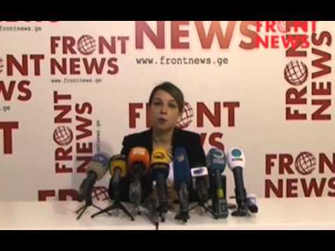 ნინო ლომჯარია \"Frontnews\"_ის პრეს--კლუბში