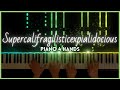 Supercalifragilisticexpialidocious from mary poppins 4 hands piano arrangement